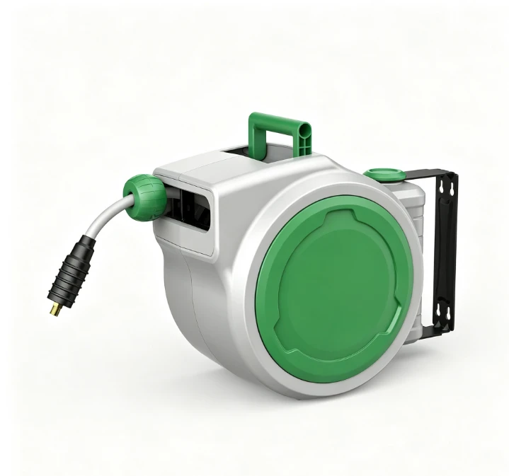 30+2m Wall Mounted Retractable Air Hose Reel With 180 Degree Swivel