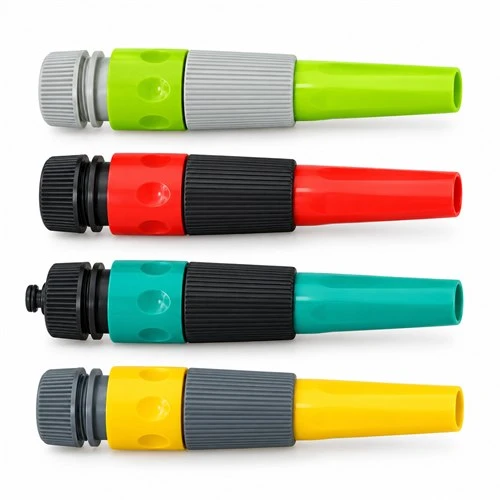 Adjustable Straight Garden Hose Nozzle With 1/2 Inch Quick Connector