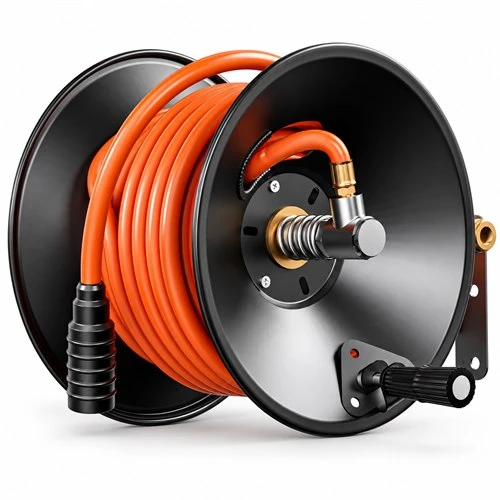 FDAH15/FDAH20 3/8 Inch Manual Air Hose Reel With Hand Crank