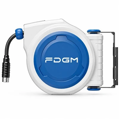 FDGM 10m Wall Mounted Retractable Air Hose Reel With 180 Degree Swivel