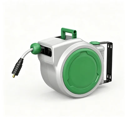 30+2m Wall Mounted Retractable Air Hose Reel With 180 Degree Swivel