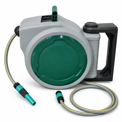 33+2m Wall Mounted Retractable Garden Hose Reel With 1/2 Inch PVC Hose